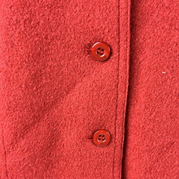 Talbot's Alpaca Wool Full Zip Orange / Rust Jacket Coat size XL - Picture 4 of 10